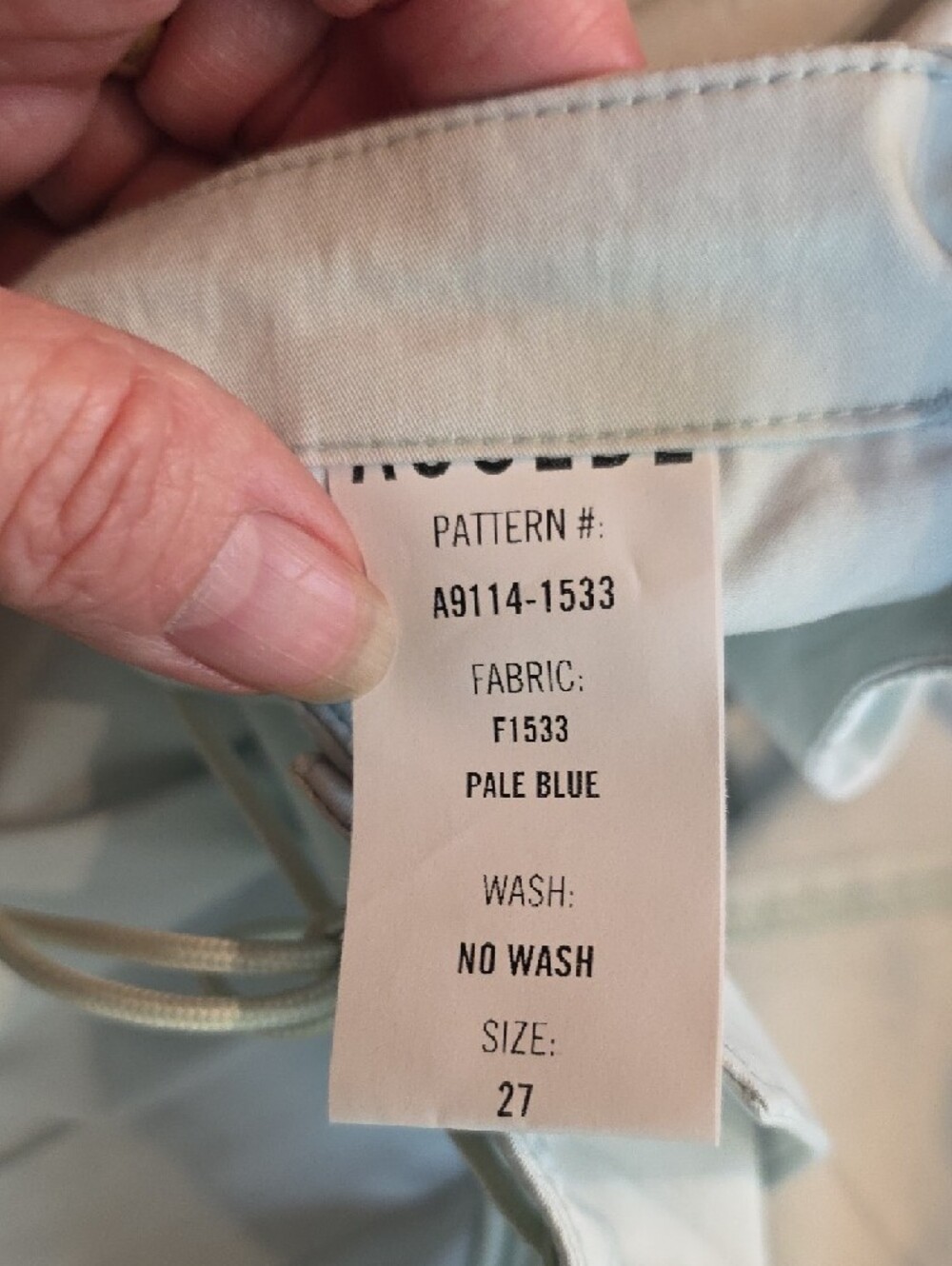 NEW $248 AGOLDE GENERVA CARGO PANTS IN PALE BLUE SIZE 27 - Picture 12 of 13